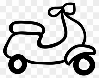 Motorcycle Hand Drawn Outline Comments - Outline Images Of Vehicles Clipart