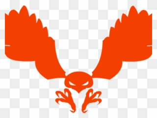 Red Tailed Hawk Clipart Hand - Orange Hawk Logo - Png Download