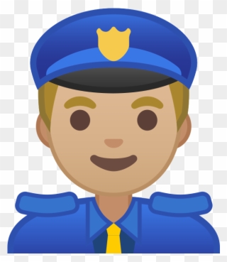 Noto Emoji Pie 1f46e 1f3fc 200d - Police Man Emoji Clipart