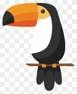 Toucan Clipart Crow Beak - Toucan Cartoon Drawing - Png Download