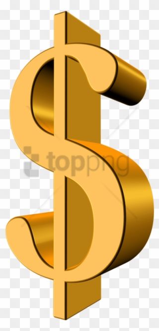 Free Png Gold Dollar Sign Png Png Image With Transparent - 1 Dollar How Many Rupees Clipart
