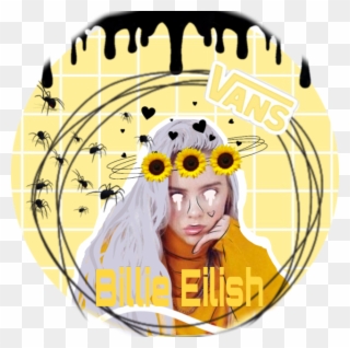 #billieeilish #singer #edit #sunflower - Circle Clipart