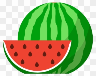 Watermelon Clipart Cucumber Melon - Watermelon Cartoon Transparent - Png Download