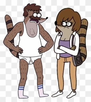 Blank Drawing Father - Regular Show Rigby's Family Clipart