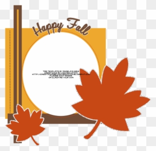 Happy Fall Png - Cartoon Fall Leaves Clipart
