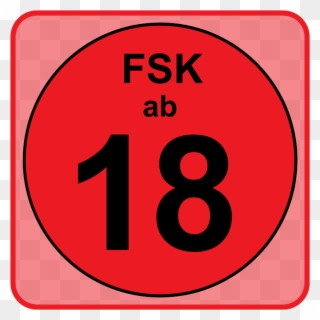 „fsk Ab 18 Logo Dec 2008“ Von Infanf - Circle Clipart