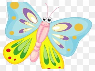 Cartoon Pictures Of Butterflies - Transparent Background Butterfly Clipart - Png Download