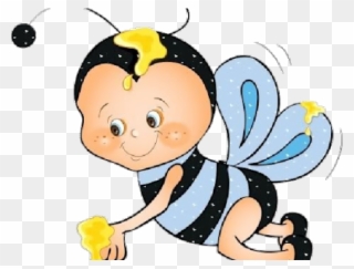 Bees Clipart Preschool - Desenho De Um Abelha Colorido - Png Download