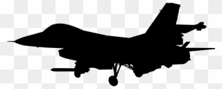 Airplane Silhouette Png - Fighter Plane Silhouette Transparent Clipart