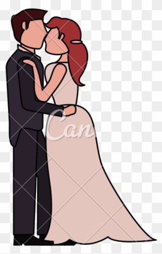 And Fiance Kissing Icons By Canva - Romance Clipart