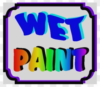 Wet Paint Sign Clip Art At Clker Wet Paint Sign Clipart - Wet Paint Clipart - Png Download