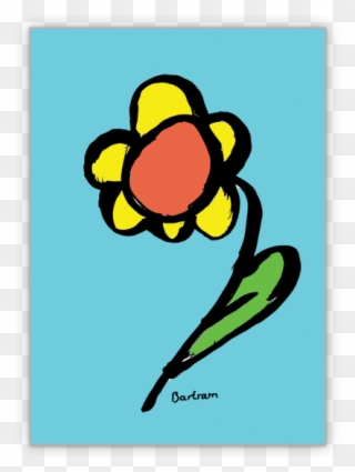 Geburtstags Blumengruß - Illustration Clipart