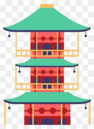Pagoda Clipart Japanese Building - Lighthouse - Png Download