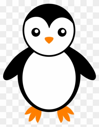 Cute Penguin Clipart - Png Download