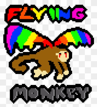 Flying Monkey - Cartoon Clipart