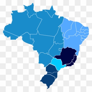 How To Set Use Mapa Brasil Regionais Svg Vector - Brazil Port Map Clipart