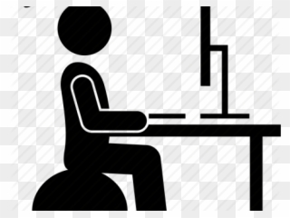 Person Icons Computer - Standing Desk Clip Art - Png Download