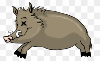 Warthog Clipart Cartoon - Dead Wild Pig Clipart - Png Download