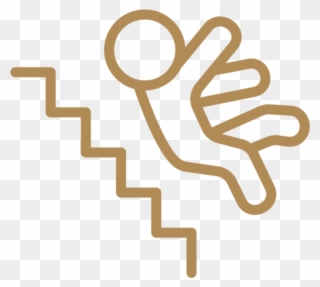 Slip And Fall Injuries - Icon Clipart