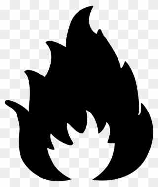 Png File Svg - Fire Sign Black And White Clipart