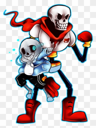 And By Acidiic - Undertale Papyrus And Sans Fanart Clipart