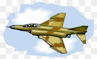 Navy F Phantom Ii - Fighter Jet Jet Illustration Clipart