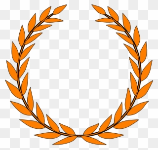 Akiko Olive Wreath Orange Clip Art - Roman Symbol For Peace - Png Download