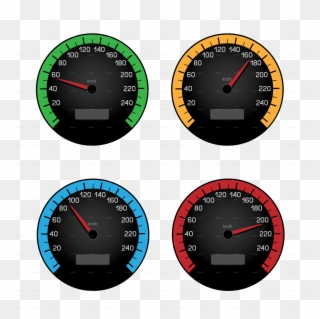 Go To Image - Black Speedometer Icon Png Clipart