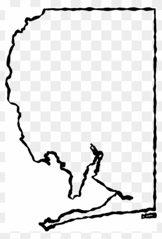 A Map Of Santa Rosa With A Black Squiggle Outline Clipart