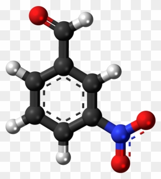 Nitrobenzaldehyde Molecule Png Image - Nn Dimethylaniline 3d Structure Clipart
