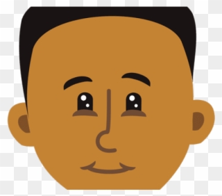 Cartoon Black Boy - Black Boy Head Clip Art - Png Download