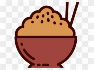 Rice Clipart Brown Rice - Bowl Of Food Cartoon - Png Download