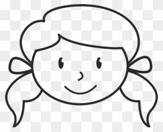 Stick Figure Face Png - Girl Face Png Stick Clipart