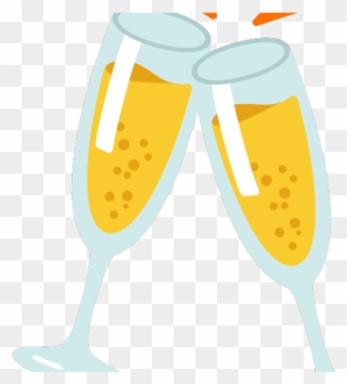 Champagne Clipart Anniversary Champagne - Happy New Year Emoji 2019 - Png Download