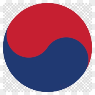 Korean Yin Yang Clipart Flag Of South Korea Yin And - South Korea Flag Center - Png Download