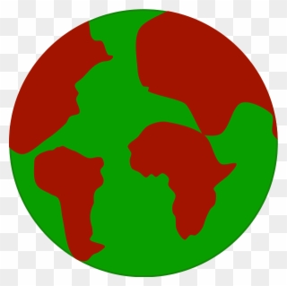 Earth With Continents Separated - Earth Clipart