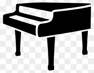19 Piano Clipart Free Stock Black And White Huge Freebie - Jazz Piano - Png Download
