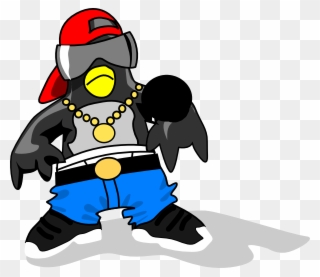 Visit - Hip Hop Penguin Clipart