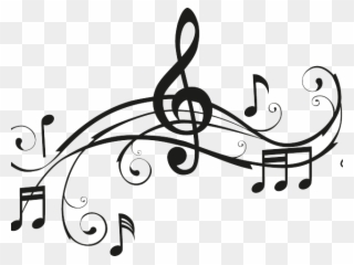 Musical Notes Clipart Tiny - Music Notes Clipart Black And White - Png Download