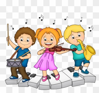 Music For Kids, Art For Kids, Crafts For Kids, Clip - Playing Musical Instruments - Png Download