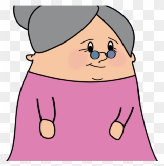 Singing Clipart Old Woman - Old Lady Drawing Cartoon - Png Download