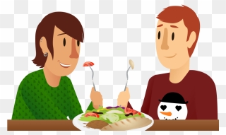 Eat Clipart Hungry - Food Sharing Png Transparent Png