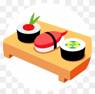 Japanese Food Clipart Spring - Japanese Sushi Clipart - Png Download