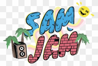 Logo Design For Sam Jam Block Party Clipart