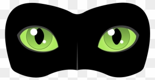 Finally Finished Making The Ladybug And Cat Noir Logos - Antifaz De Cat Noir Clipart
