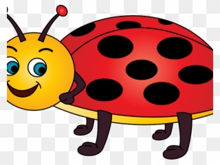 Ladybug Clipart Yellow Ladybug - Ladybird Cartoon - Png Download