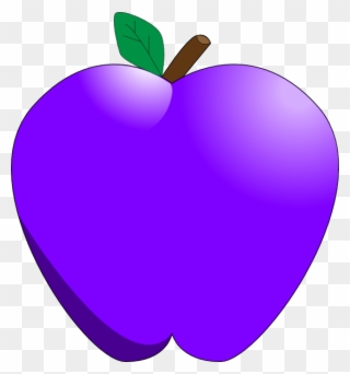 Violet Apple Clip Art At Clker Com Vector Clip Art - Bfdi Grape - Png Download