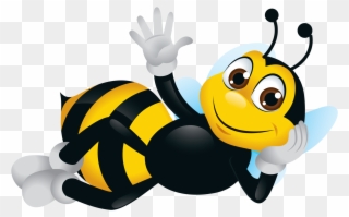Bee Clipart, Cartoon Bee, Cute Bee, Image - Desenho Abelha Fundo Transparente - Png Download