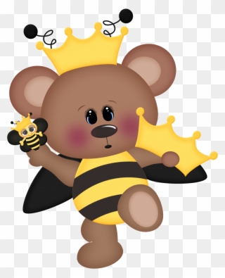 Minus Bee Clipart, Bee Pictures, Bee Party, Buzzy Bee, - Bear And The Bee Cartoon - Png Download