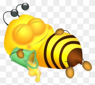 Yellow Honey Bee 9 - Bee And Honey Funny Clipart